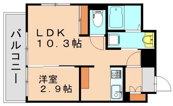 黒崎駅 徒歩8分 7階の物件間取画像